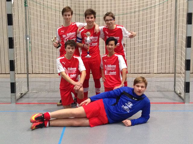 Gruppenfoto B-Junioren zum Futsal Kreispokalfinale